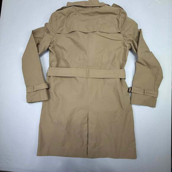 Gap Women's Medium Tan Double-Breasted Belted Trench Coat - Picture 4 of 14
